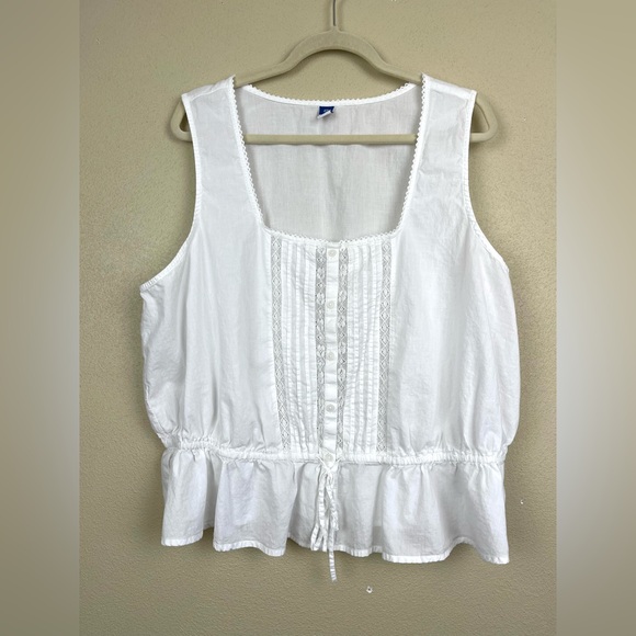 Old Navy Sleeveless Blouse tie Waist Size XXL Tall - Picture 1 of 4
